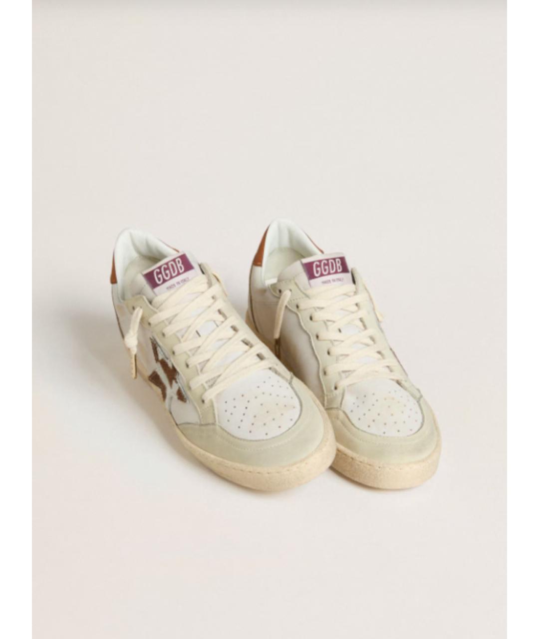 GOLDEN GOOSE DELUXE BRAND Белые кожаные кеды, фото 2