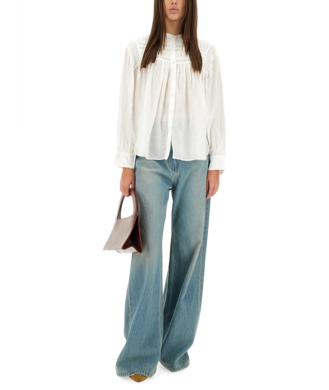 ISABEL MARANT ETOILE Белая хлопковая блузы, фото 2