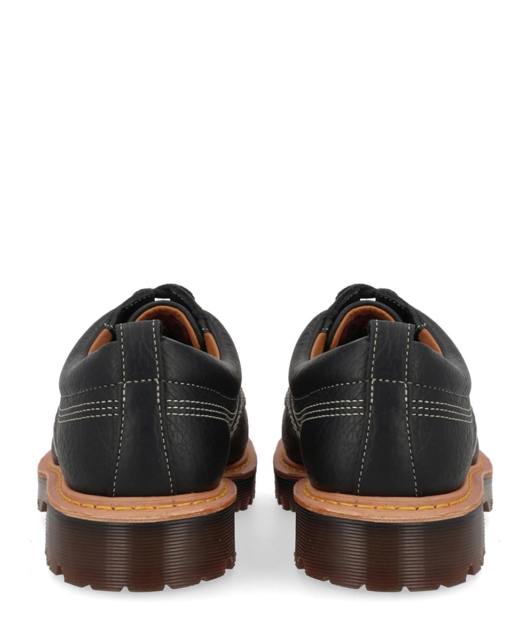 DR. MARTENS Черные кожаные низкие ботинки, фото 3