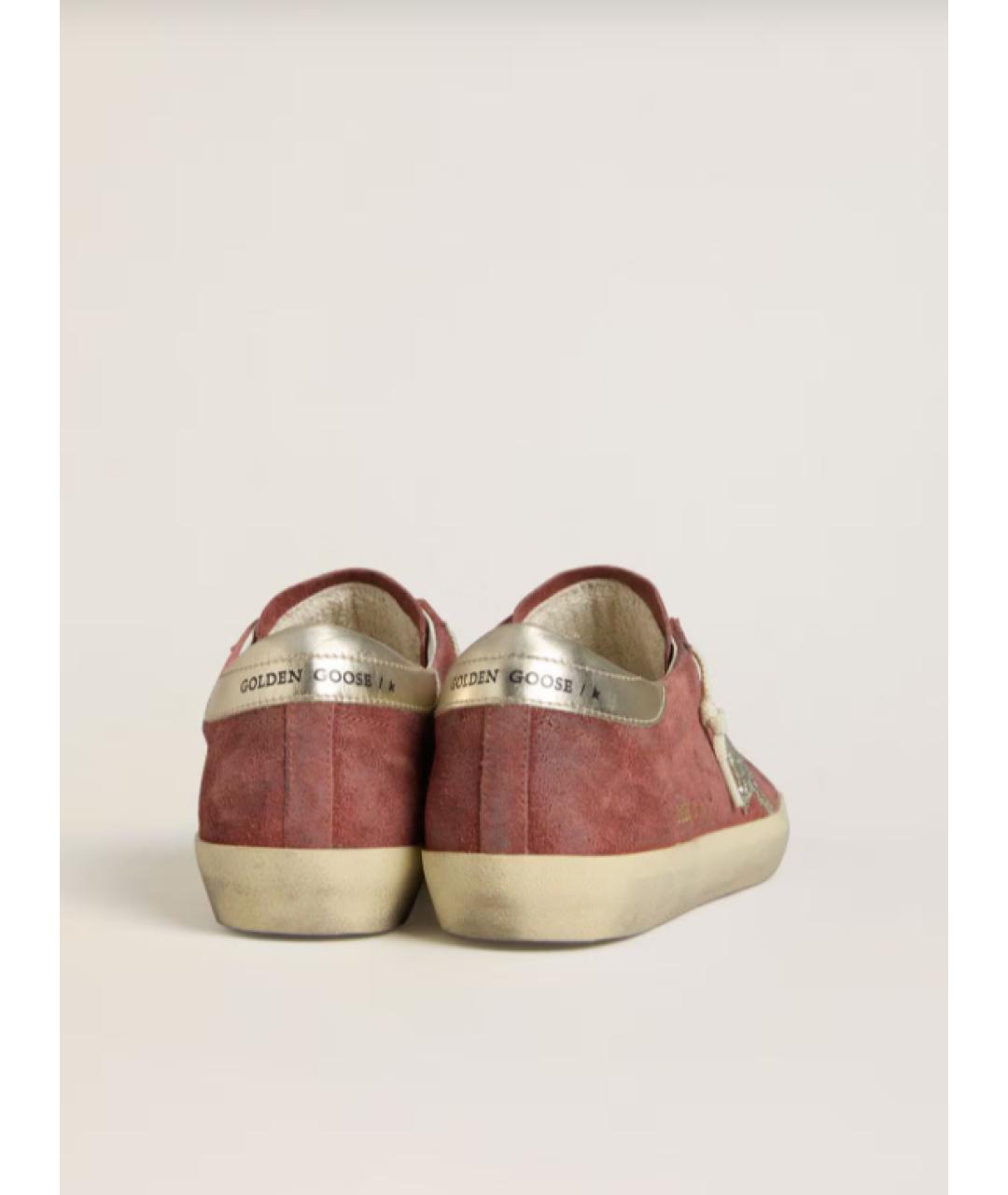 GOLDEN GOOSE DELUXE BRAND Красные кожаные кеды, фото 4