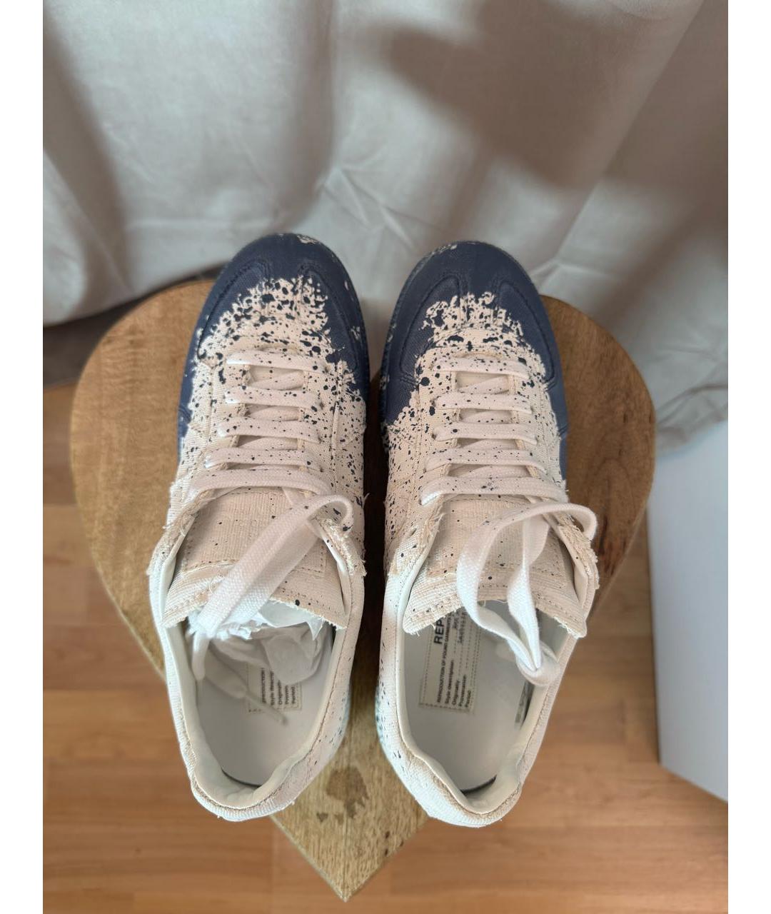 MAISON MARGIELA Синие кеды, фото 2