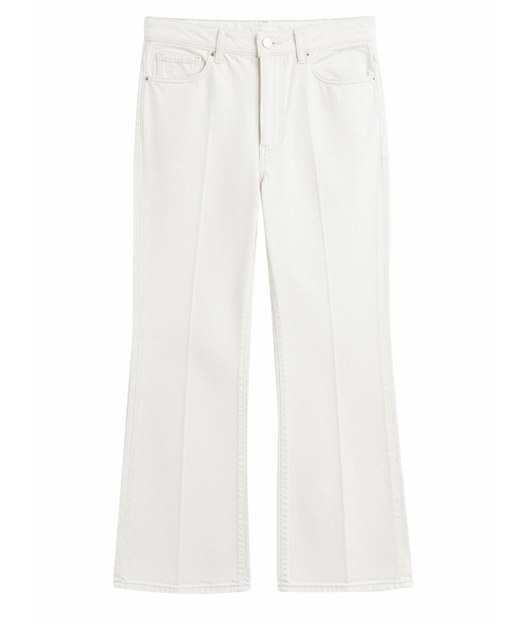 TOTEME Белые хлопковые прямые джинсы, фото 1