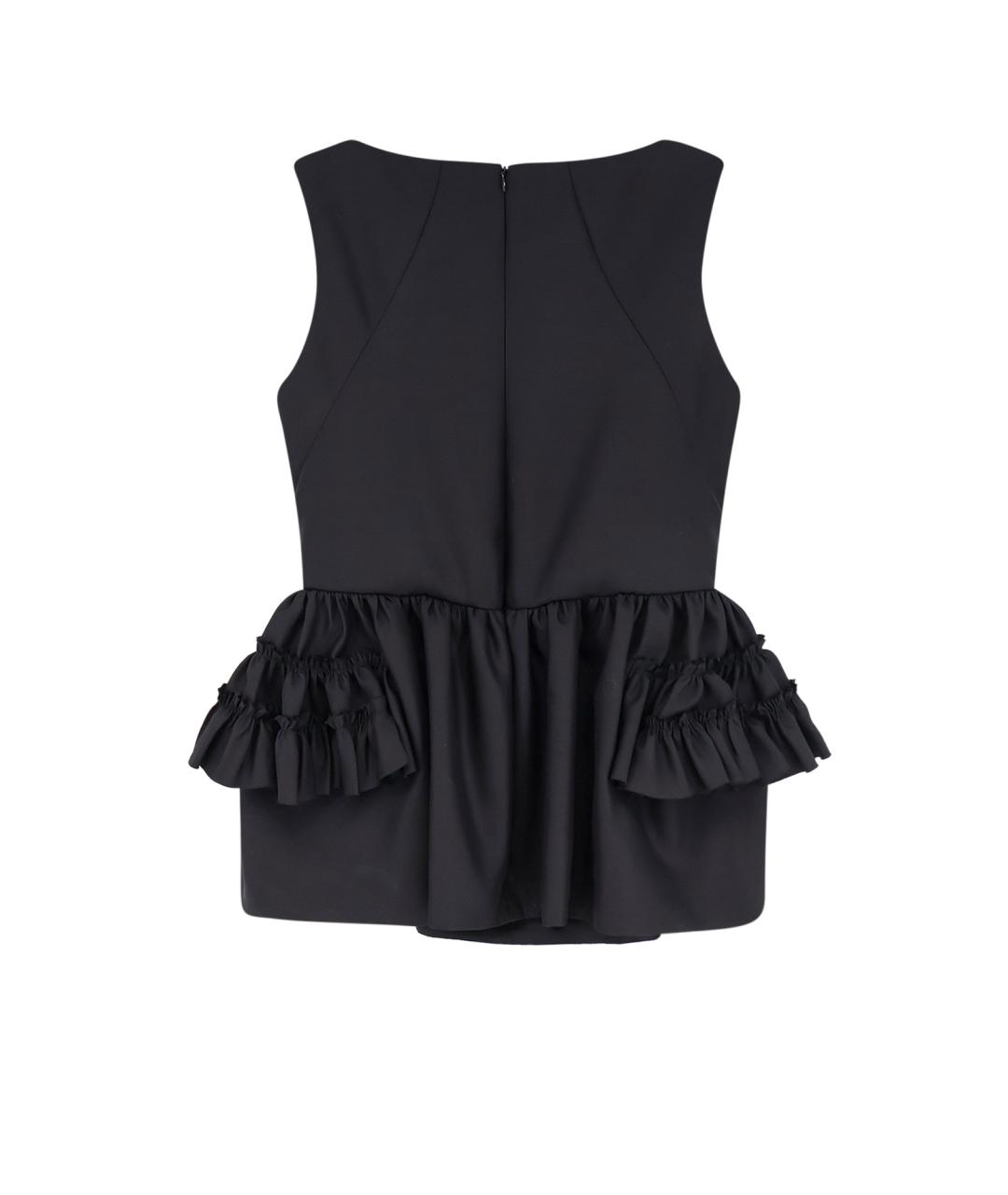 DRIES VAN NOTEN Черная шерстяная блузы, фото 2