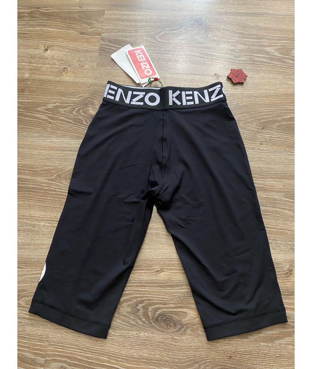 KENZO Черные полиамидовые леггинсы и велосипедки, фото 6