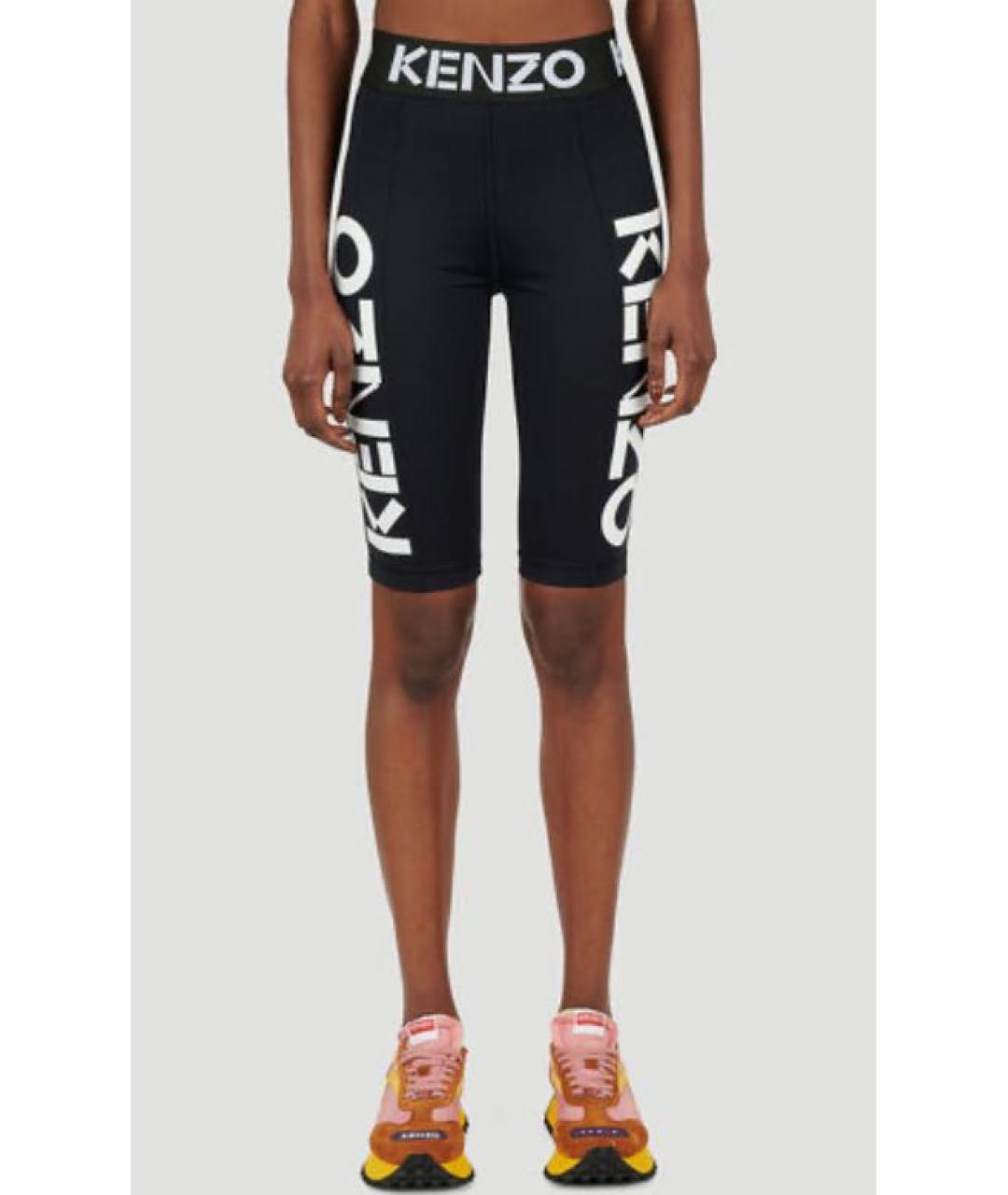 KENZO Черные полиамидовые леггинсы и велосипедки, фото 8