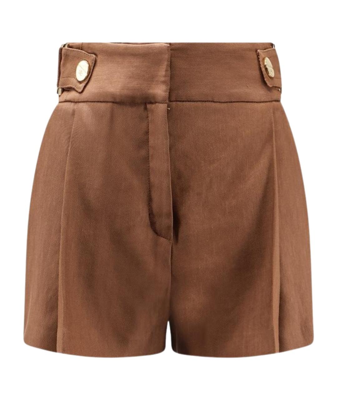 ELISABETTA FRANCHI Коричневые шорты, фото 1
