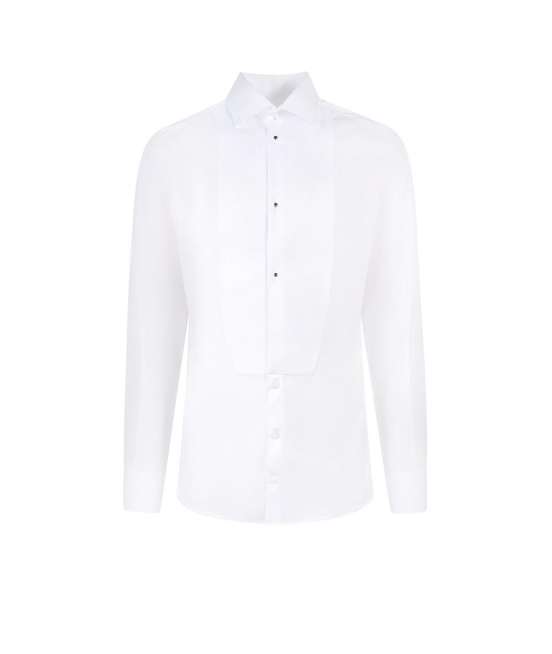 DOLCE&GABBANA Белая хлопковая классическая рубашка, фото 1