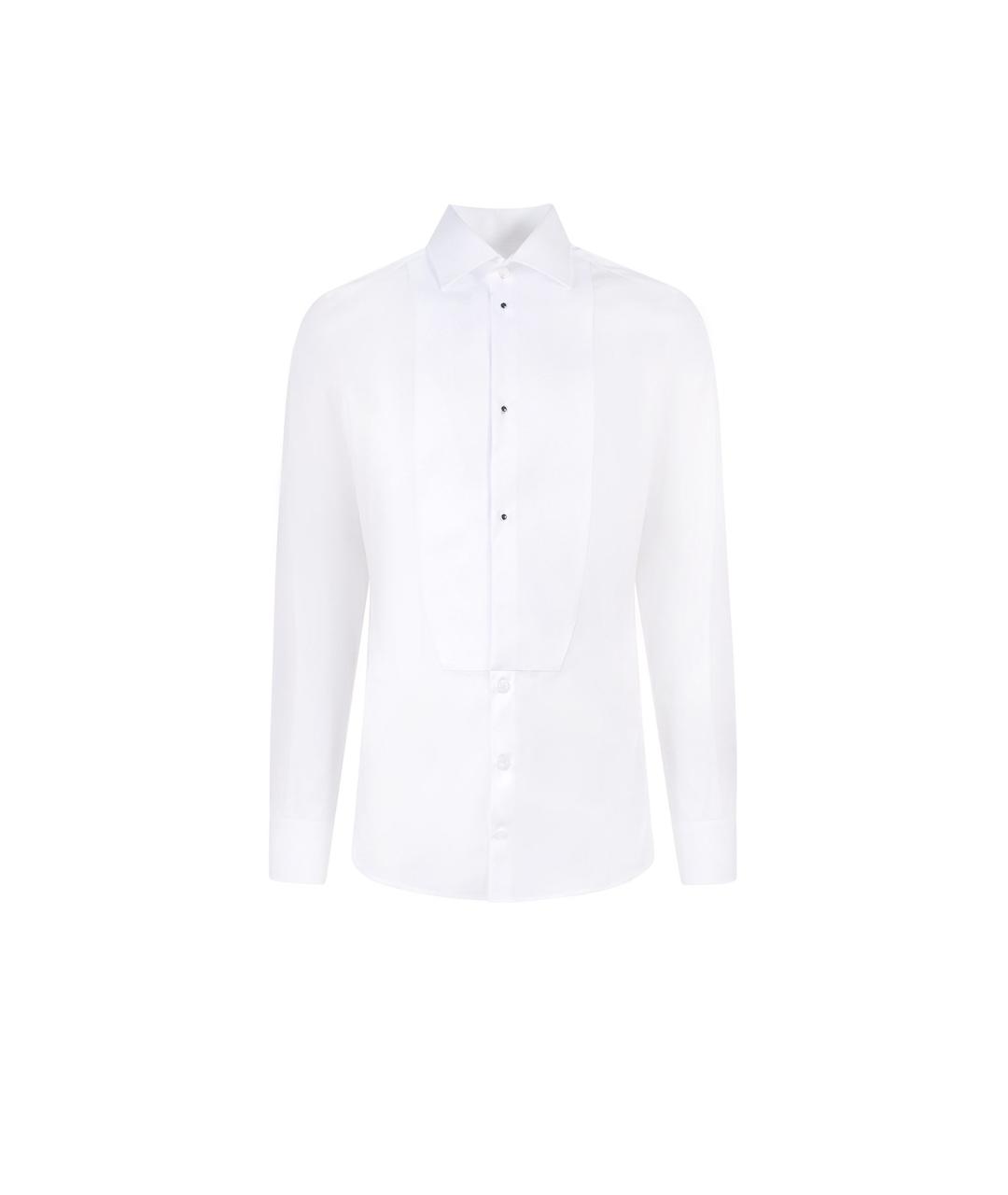 DOLCE&GABBANA Белая хлопковая классическая рубашка, фото 2