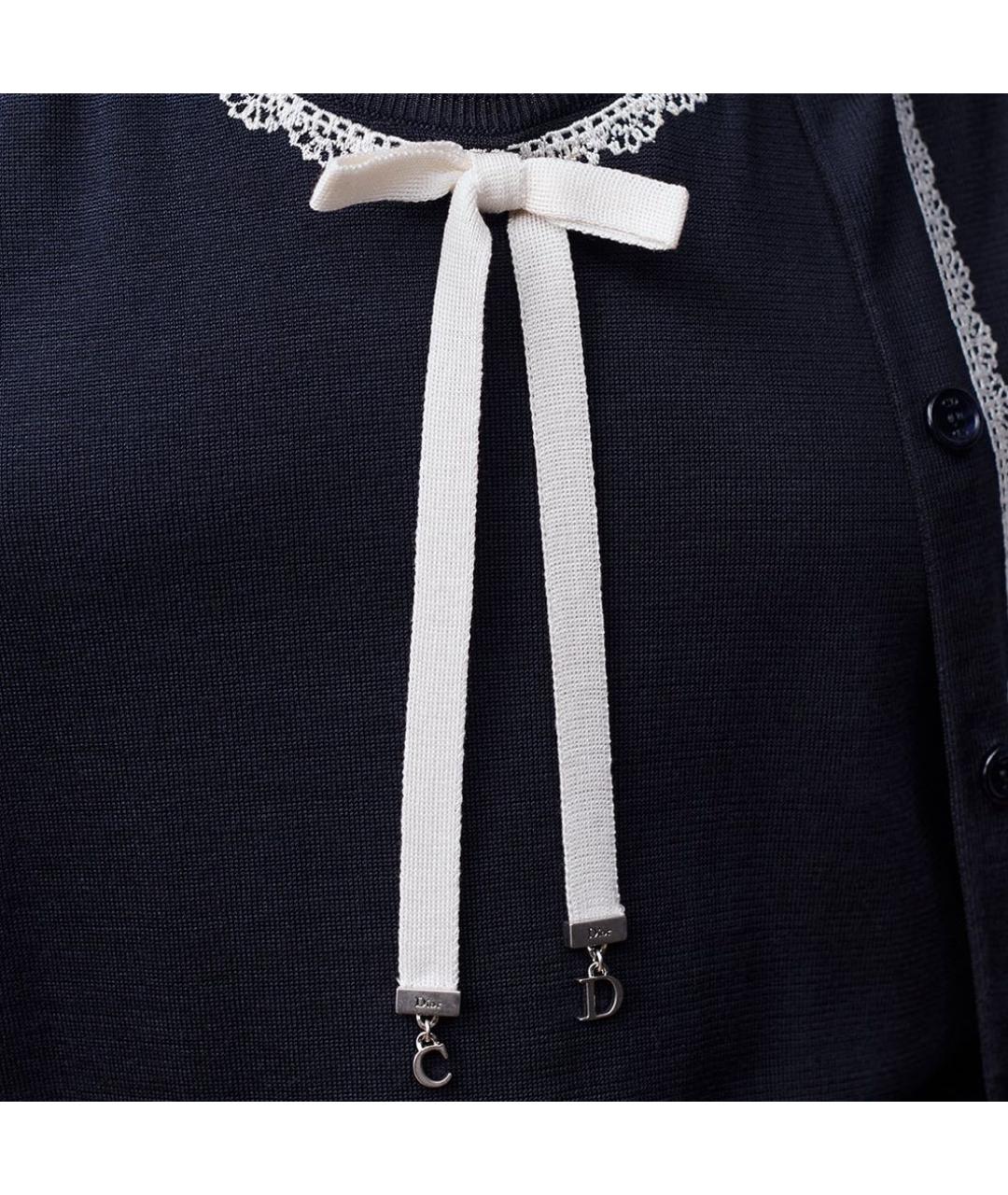 CHRISTIAN DIOR Темно-синий джемпер / свитер, фото 3
