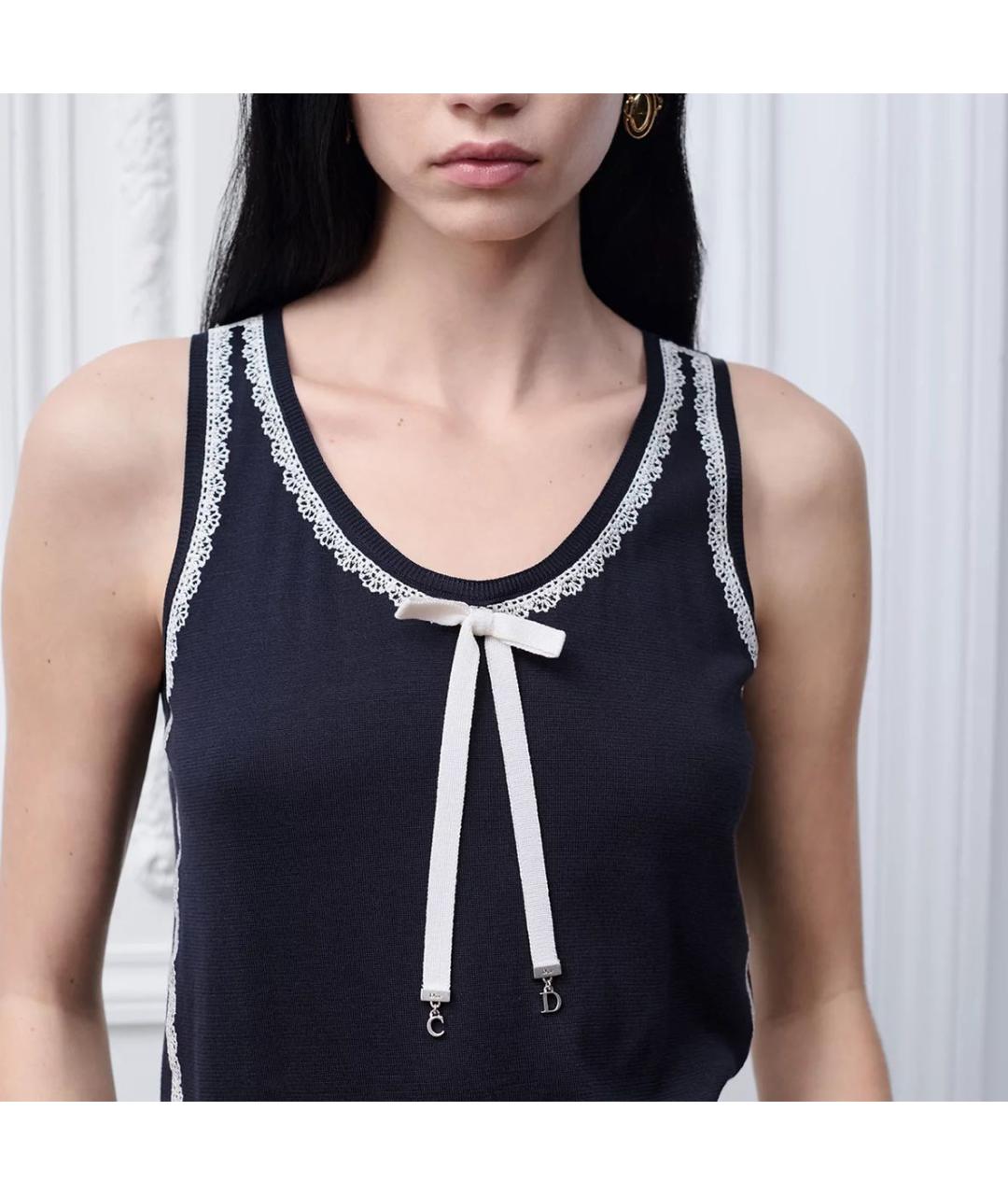 CHRISTIAN DIOR Темно-синий джемпер / свитер, фото 4