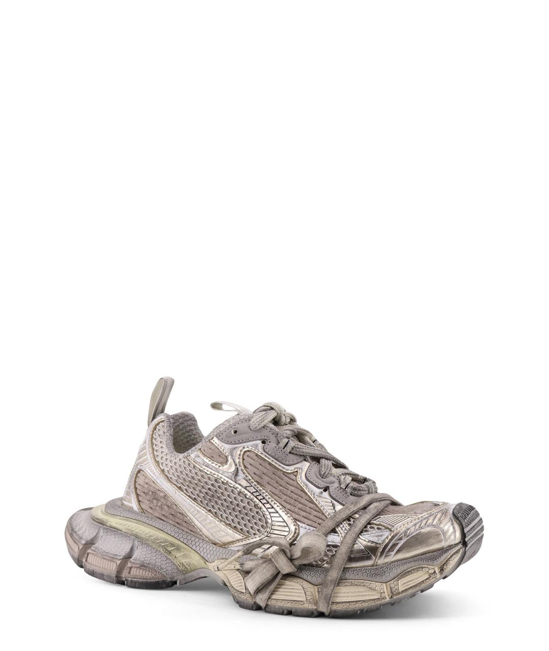 BALENCIAGA Бежевые синтетические кроссовки, фото 2