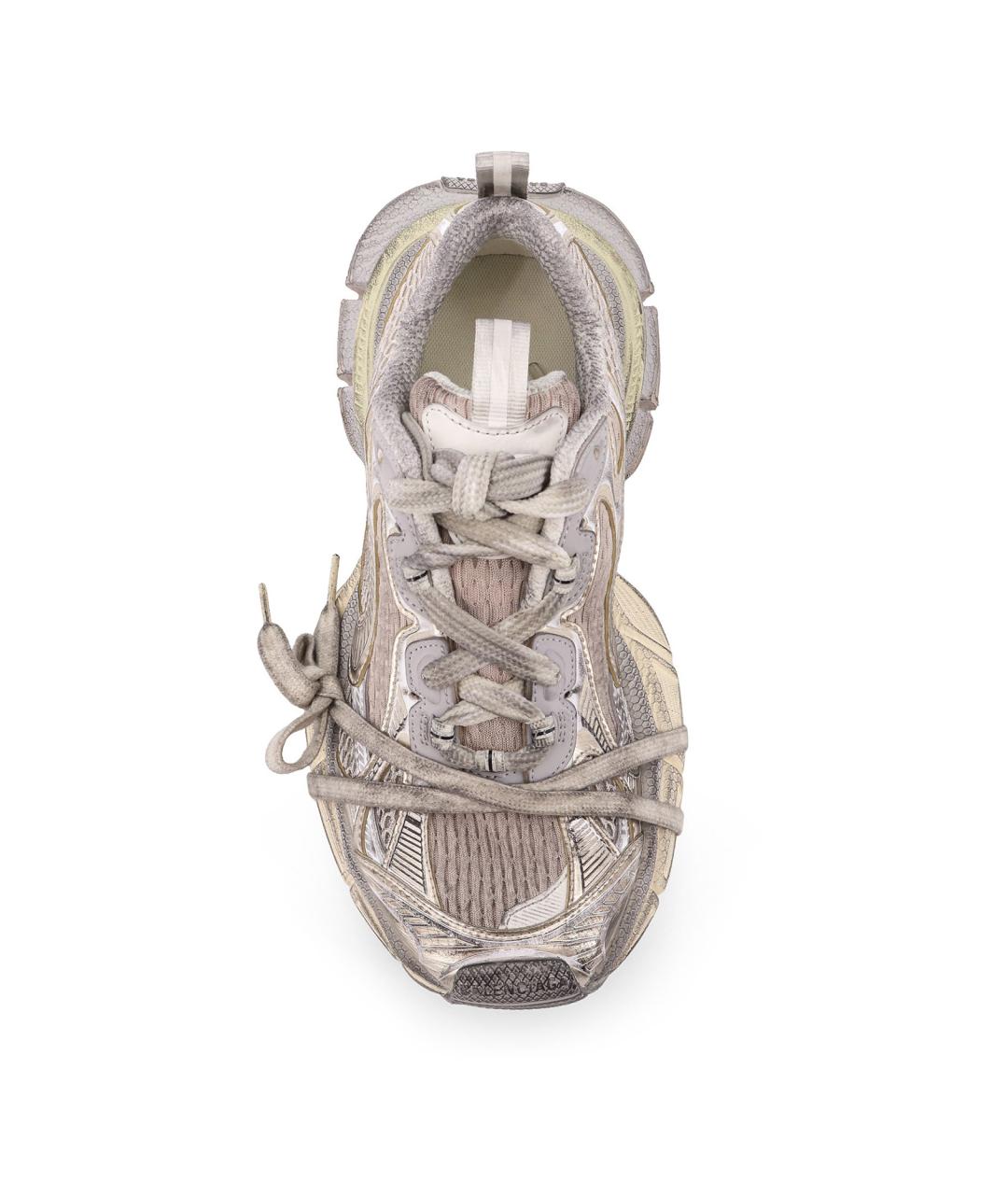 BALENCIAGA Бежевые синтетические кроссовки, фото 5