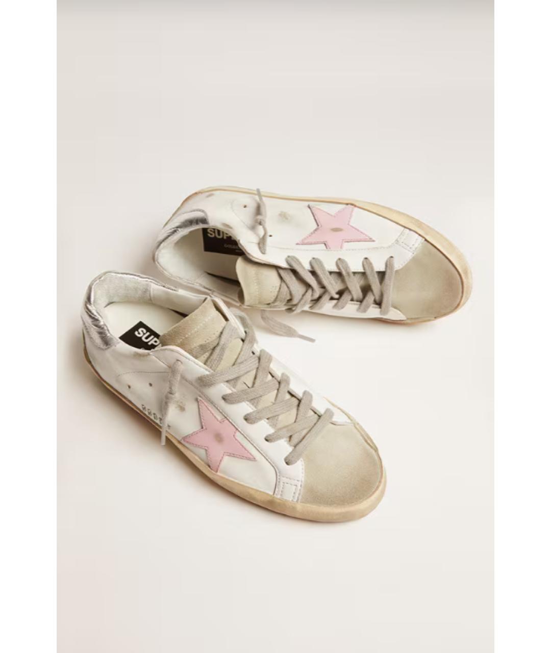 GOLDEN GOOSE DELUXE BRAND Белые кожаные кеды, фото 2