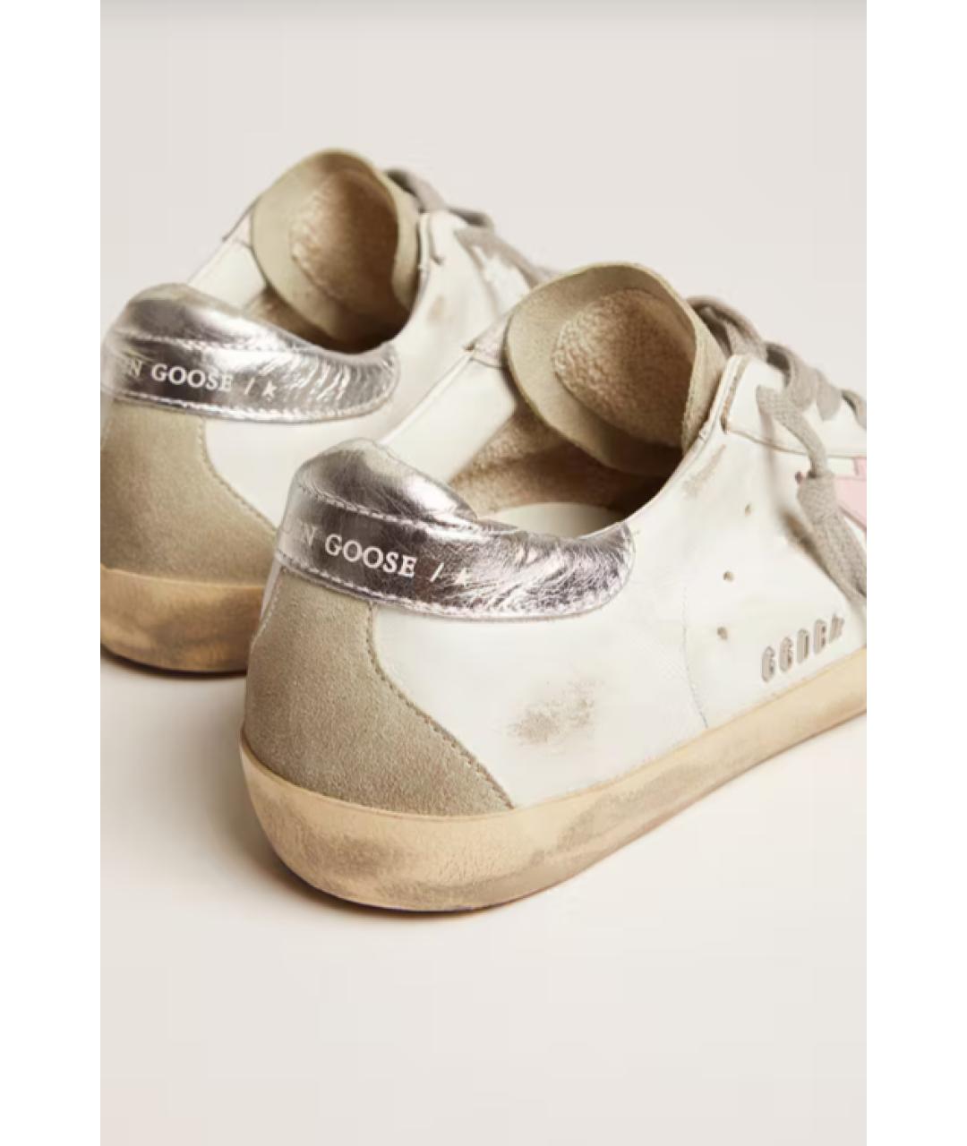 GOLDEN GOOSE DELUXE BRAND Белые кожаные кеды, фото 4
