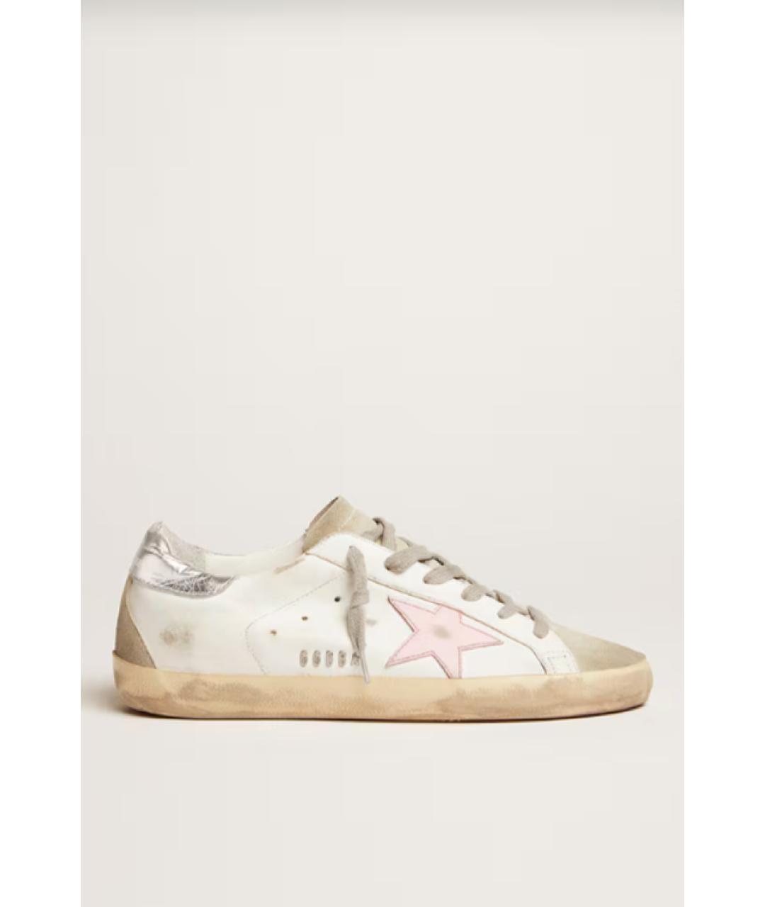 GOLDEN GOOSE DELUXE BRAND Белые кожаные кеды, фото 5
