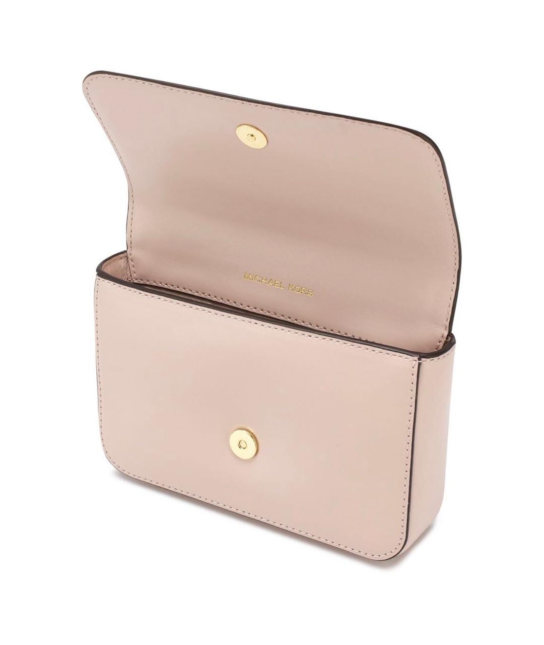 MICHAEL MICHAEL KORS Розовая кожаная поясная сумка, фото 4
