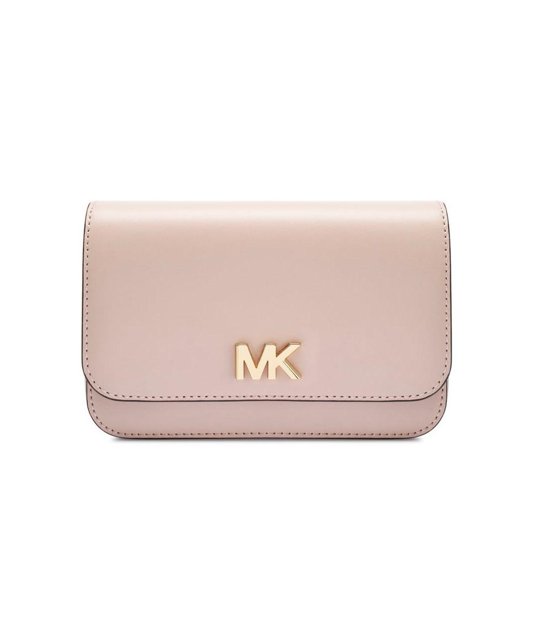 MICHAEL MICHAEL KORS Розовая кожаная поясная сумка, фото 2