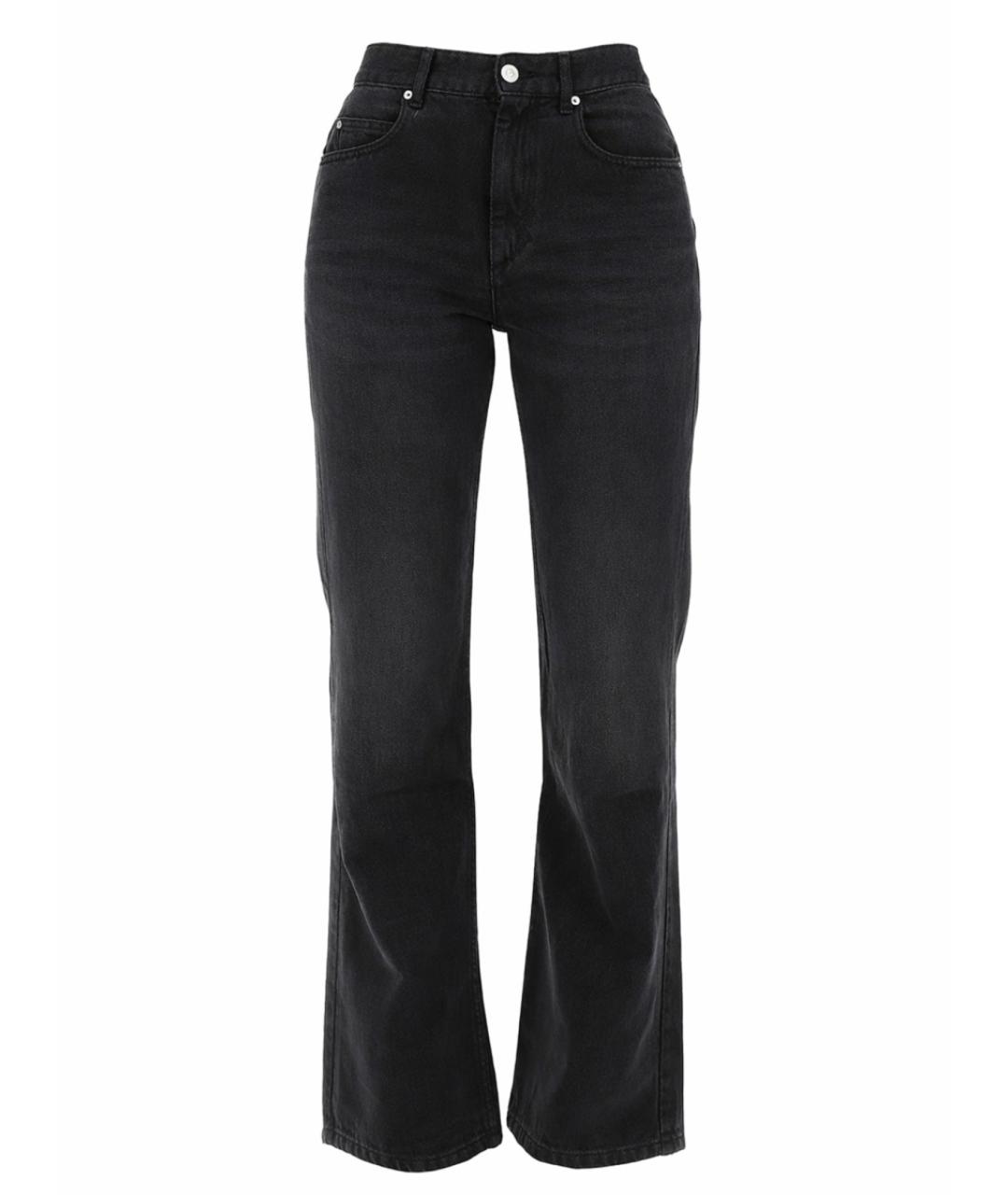 ISABEL MARANT Черные хлопковые прямые джинсы, фото 1