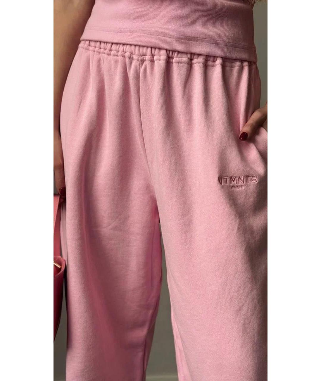 VTMNTS Розовые хлопковые брюки широкие, фото 2
