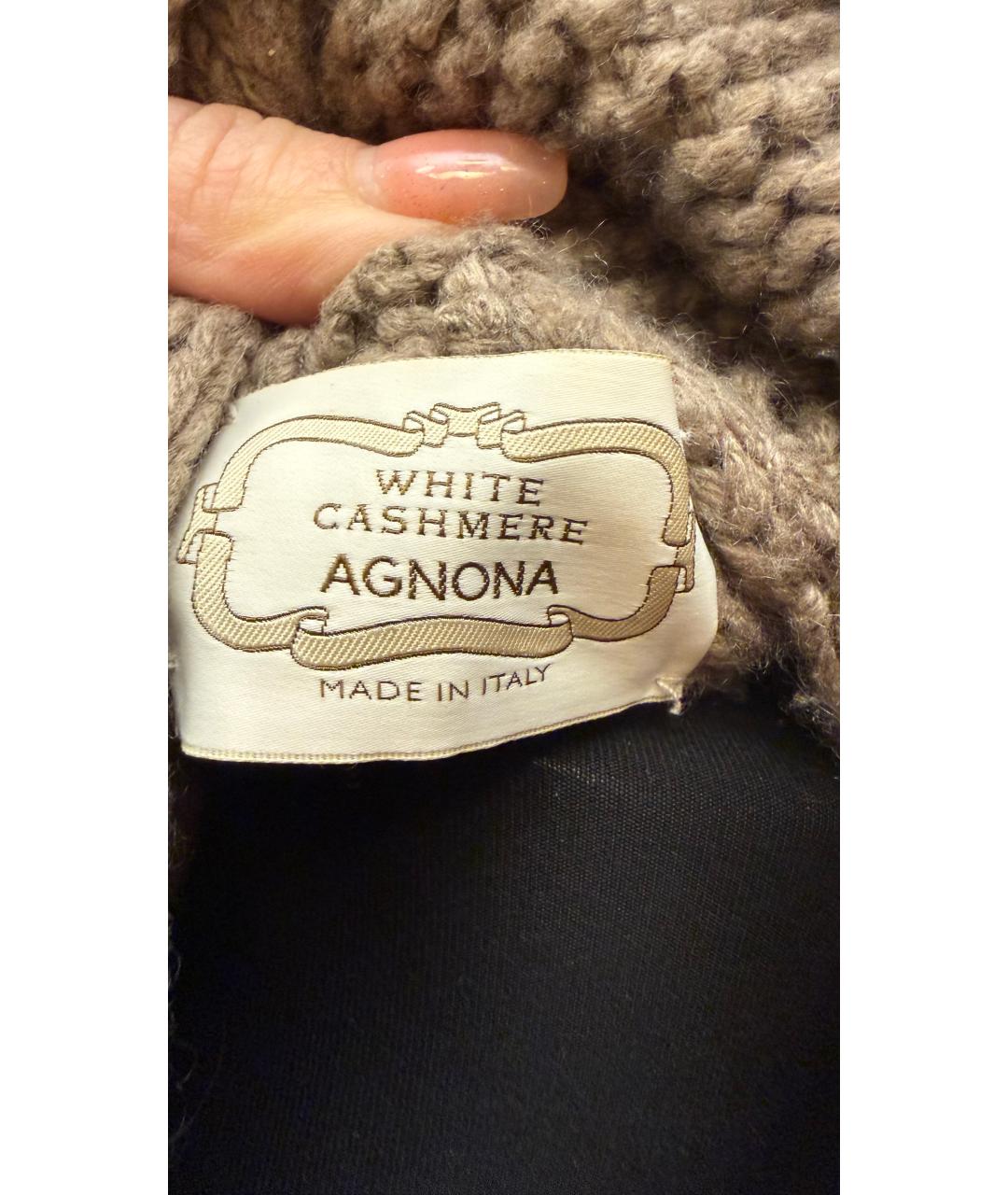 AGNONA Бежевый кашемировый кардиган, фото 3