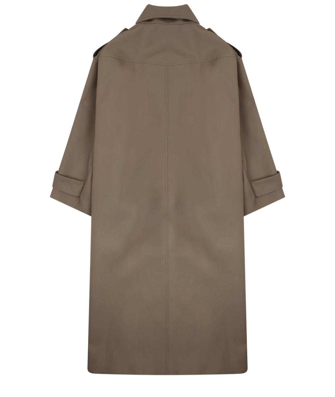 CELINE Бежевый шерстяной тренч/плащ, фото 2