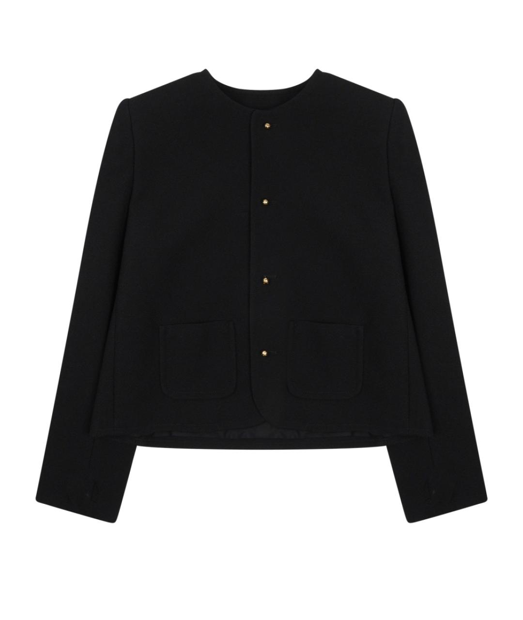 CELINE Черный вискозный жакет/пиджак, фото 1