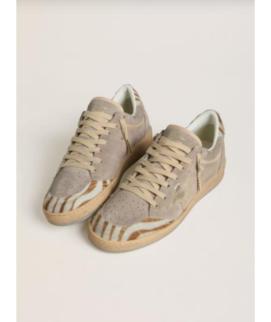 GOLDEN GOOSE DELUXE BRAND Серые кожаные кеды, фото 2