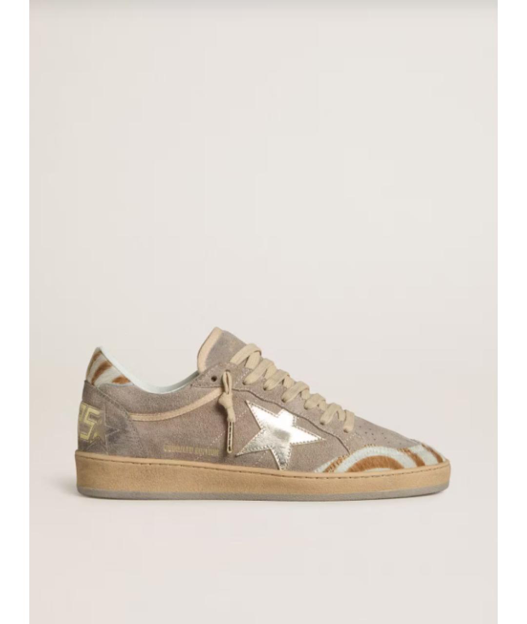 GOLDEN GOOSE DELUXE BRAND Серые кожаные кеды, фото 5