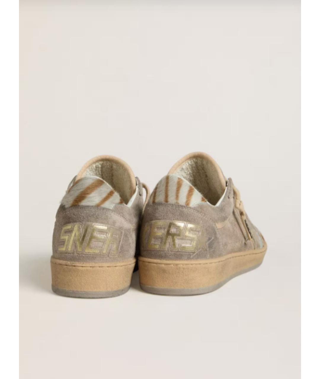 GOLDEN GOOSE DELUXE BRAND Серые кожаные кеды, фото 4