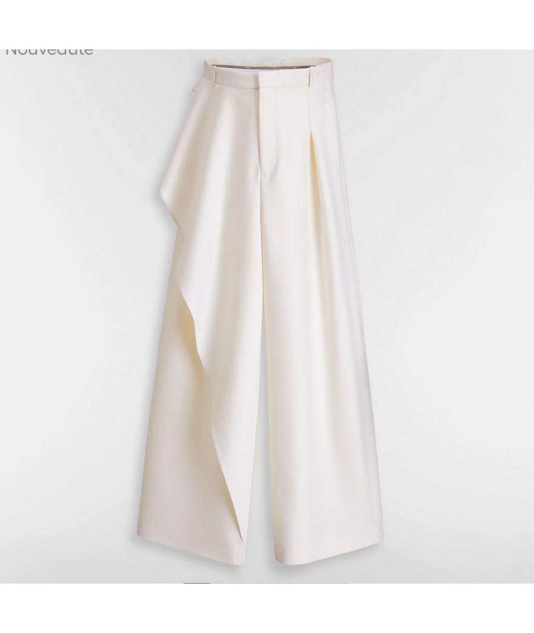 CHRISTIAN DIOR Белые брюки широкие, фото 4
