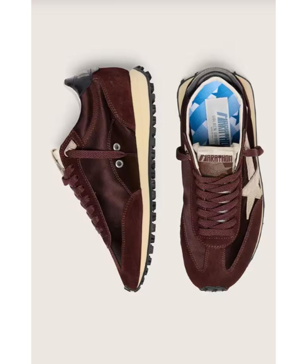 GOLDEN GOOSE DELUXE BRAND Коричневые текстильные кроссовки, фото 3