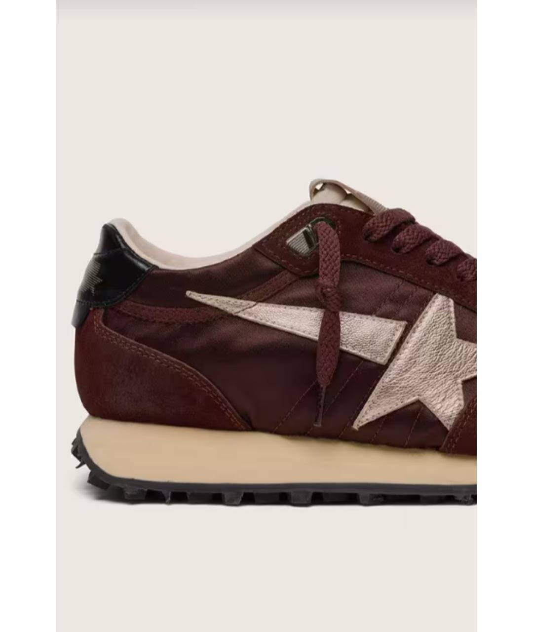 GOLDEN GOOSE DELUXE BRAND Коричневые текстильные кроссовки, фото 4