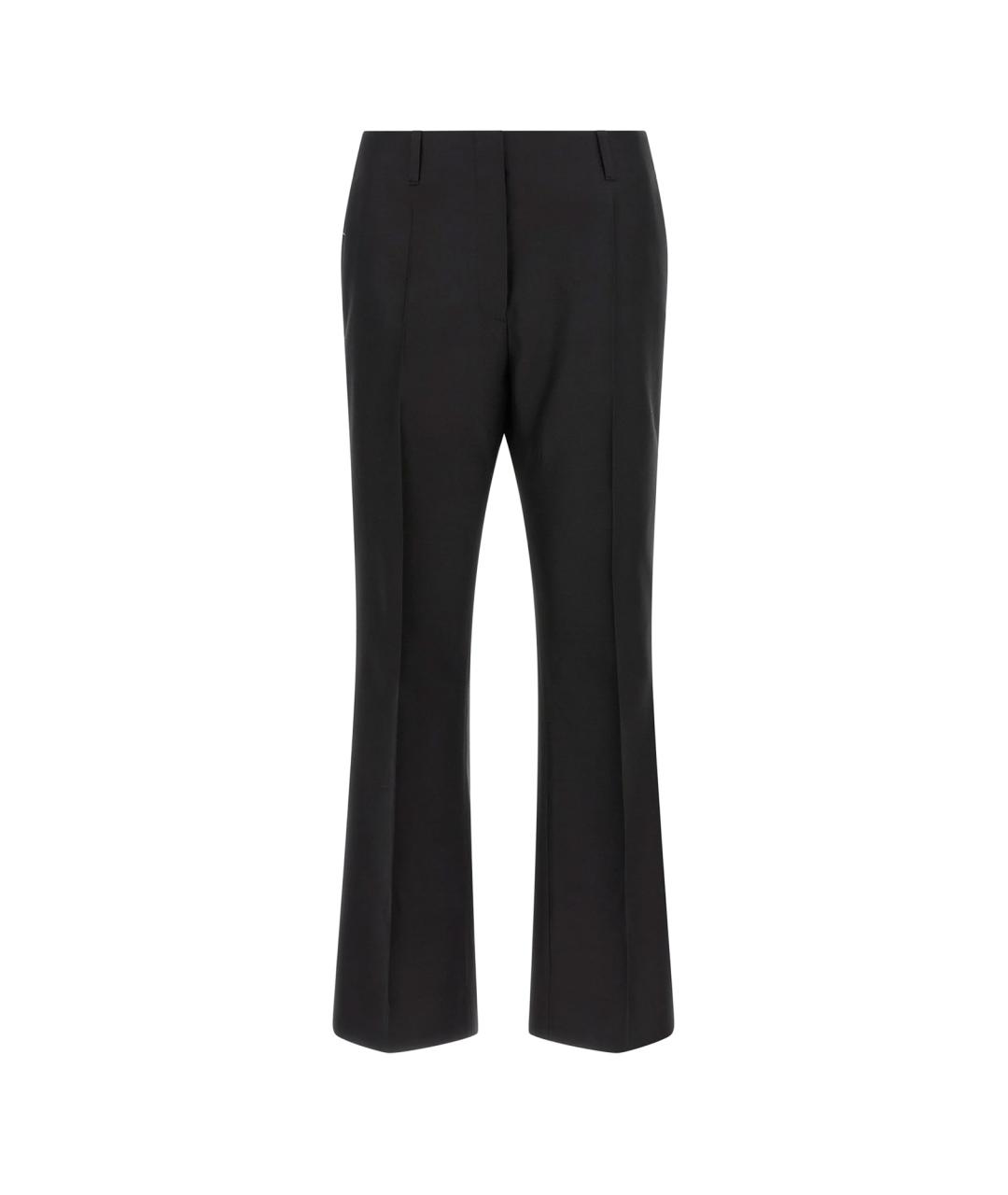 DRIES VAN NOTEN Черные прямые брюки, фото 1