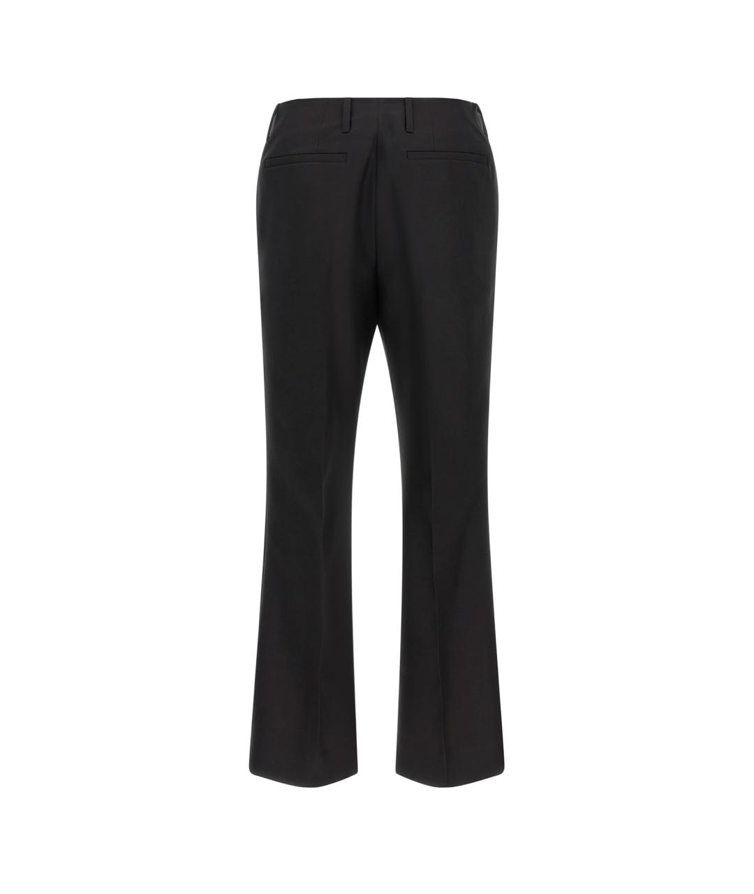 DRIES VAN NOTEN Черные прямые брюки, фото 2