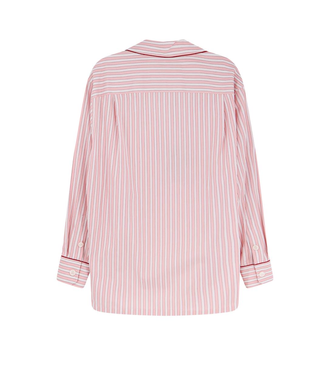 DOLCE&GABBANA Розовая хлопковая рубашка, фото 2