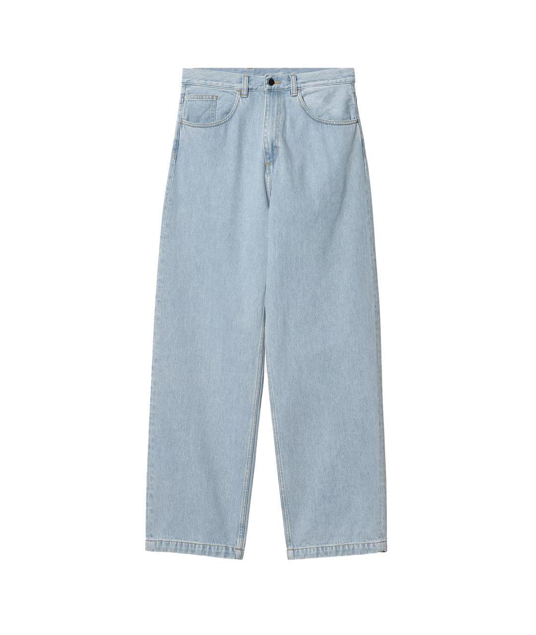 CARHARTT WIP Синие хлопковые прямые джинсы, фото 1