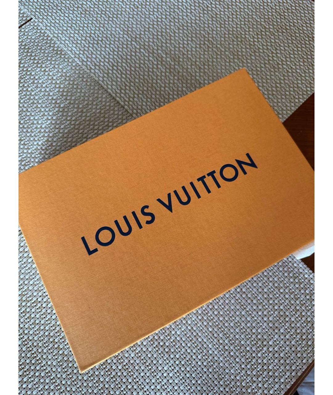 LOUIS VUITTON Красный шерстяной платок, фото 4