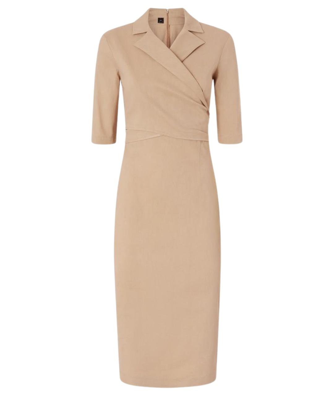 PINKO Бежевое повседневное платье, фото 1