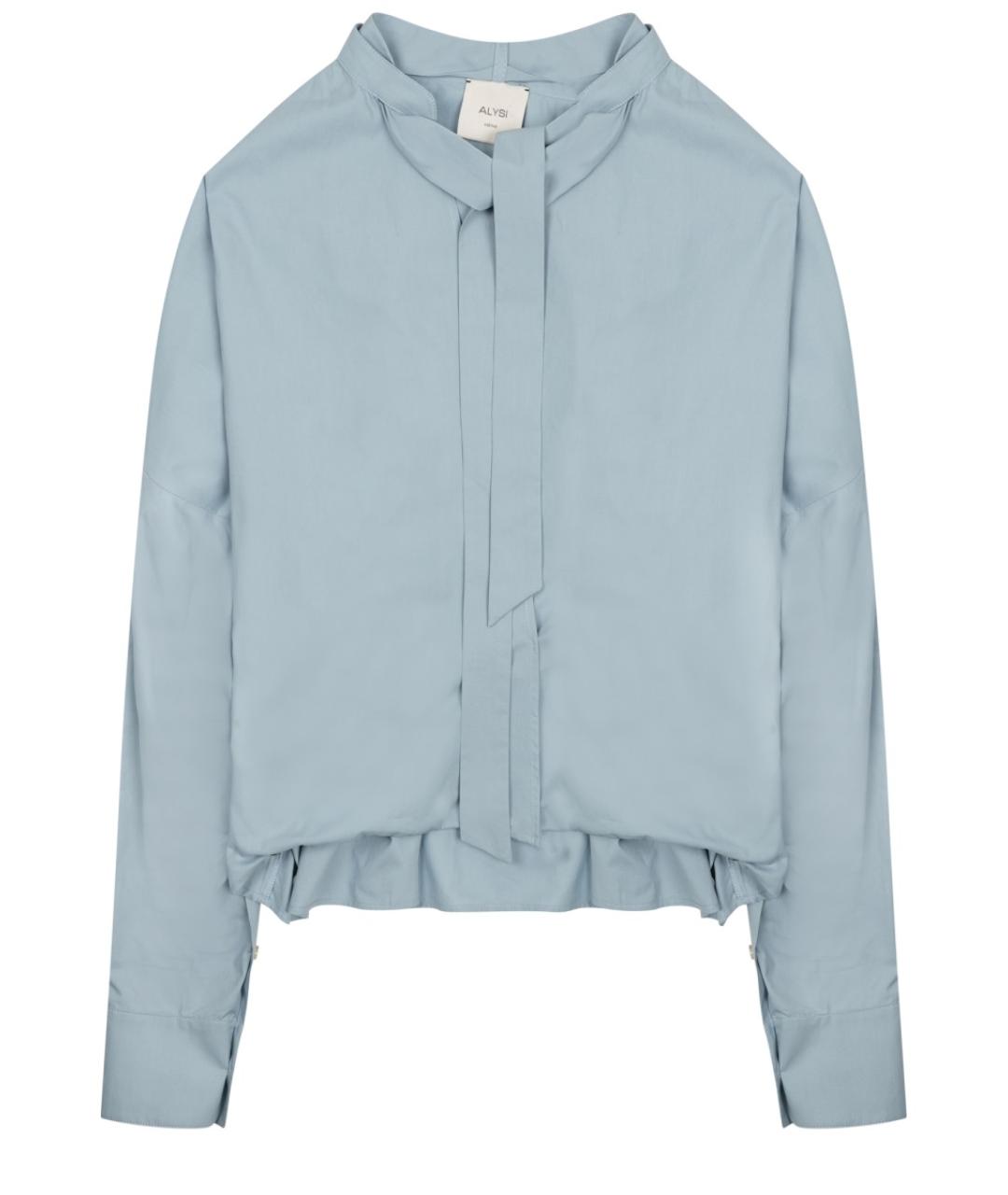 ALYSI Голубая хлопковая рубашка, фото 1