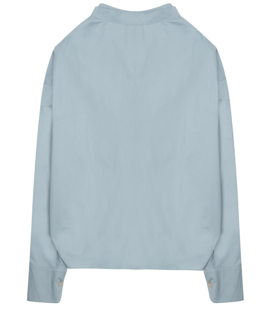 ALYSI Голубая хлопковая рубашка, фото 2