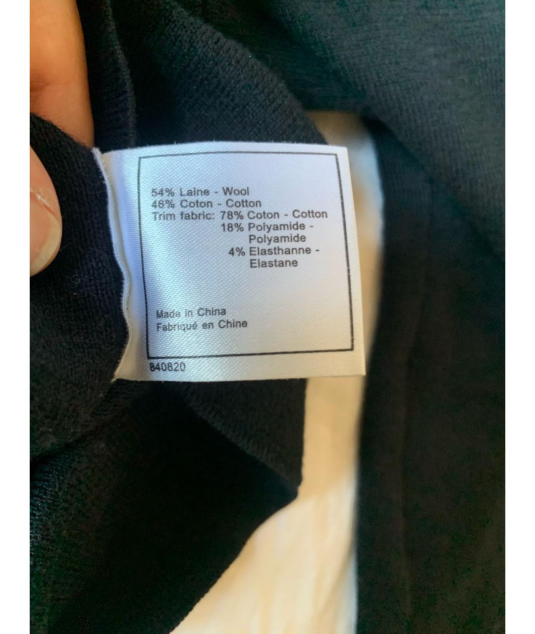 CHANEL Черный шерстяной джемпер / свитер, фото 5