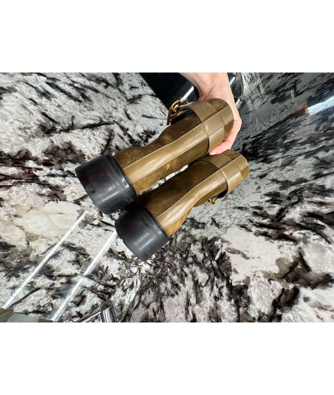 BALMAIN Коричневые замшевые ботинки, фото 4