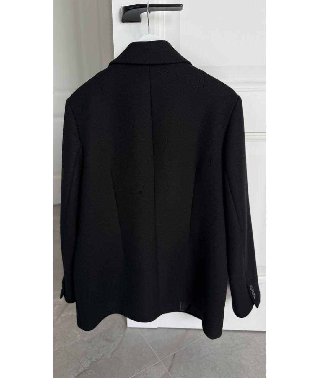 12 STOREEZ Черный шерстяной жакет/пиджак, фото 5