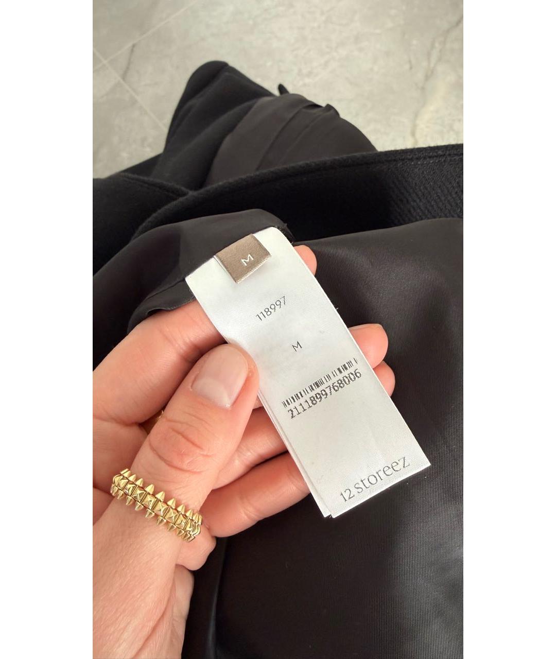 12 STOREEZ Черный шерстяной жакет/пиджак, фото 6