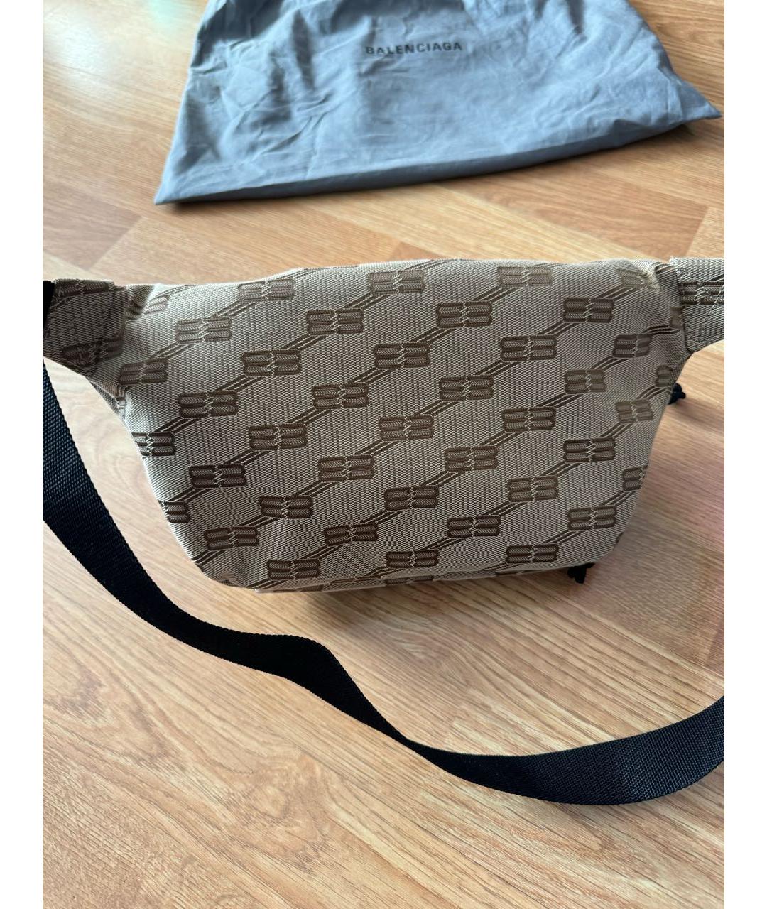 BALENCIAGA Бежевая поясная сумка, фото 3
