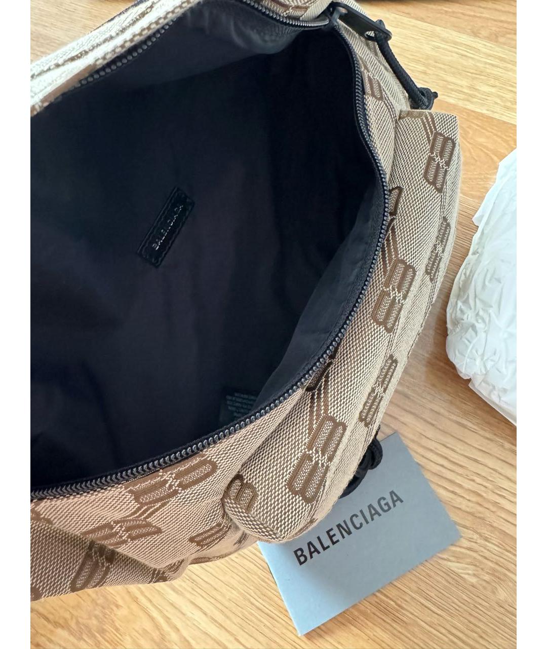 BALENCIAGA Бежевая поясная сумка, фото 4