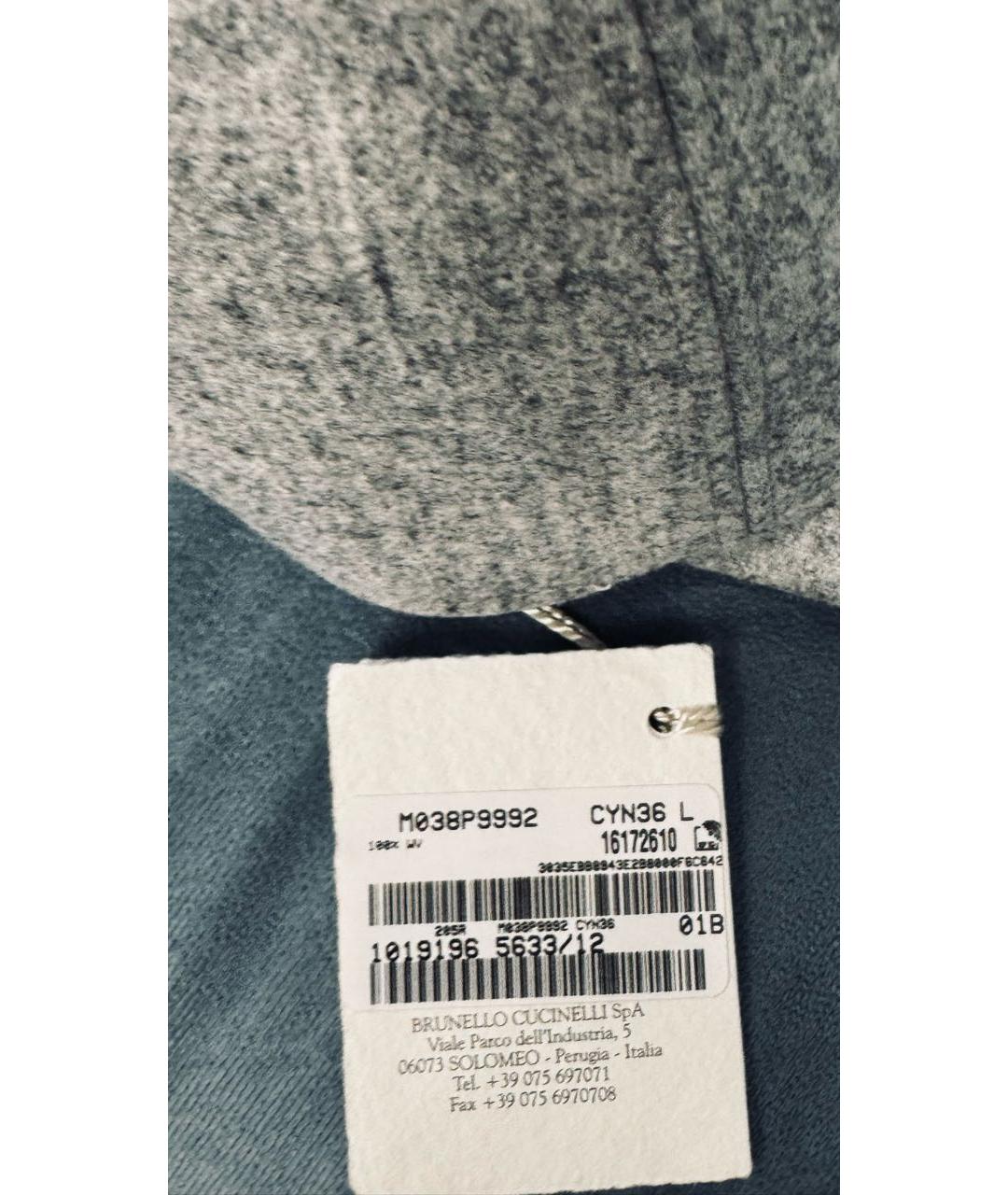 BRUNELLO CUCINELLI Серая кашемировая кепка, фото 6