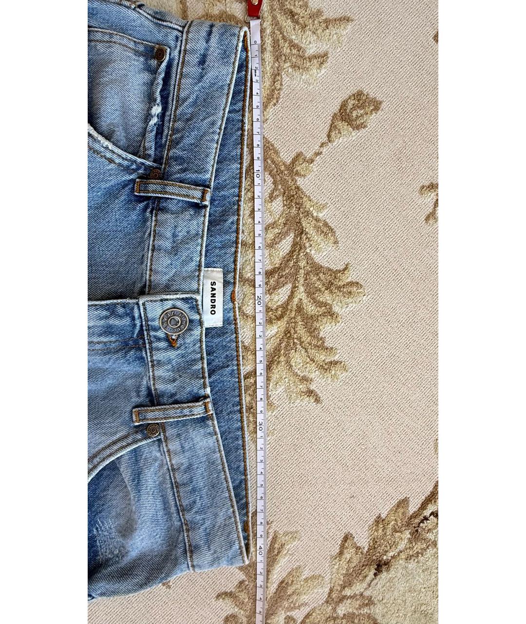 SANDRO Хлопковые джинсы слим, фото 6