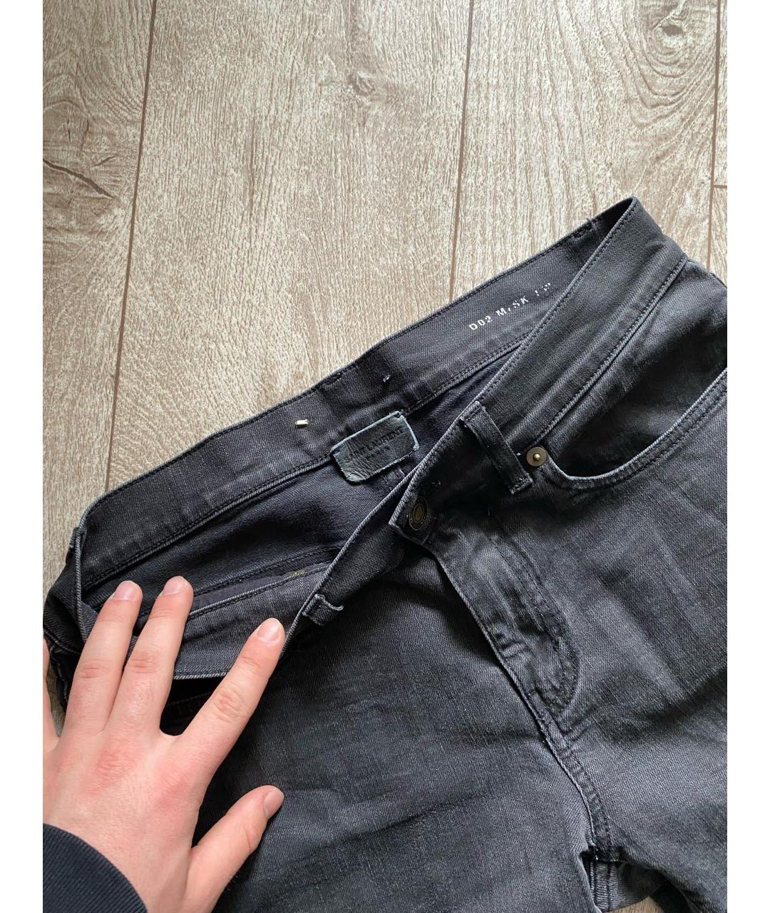 SAINT LAURENT Черные джинсы скинни, фото 4