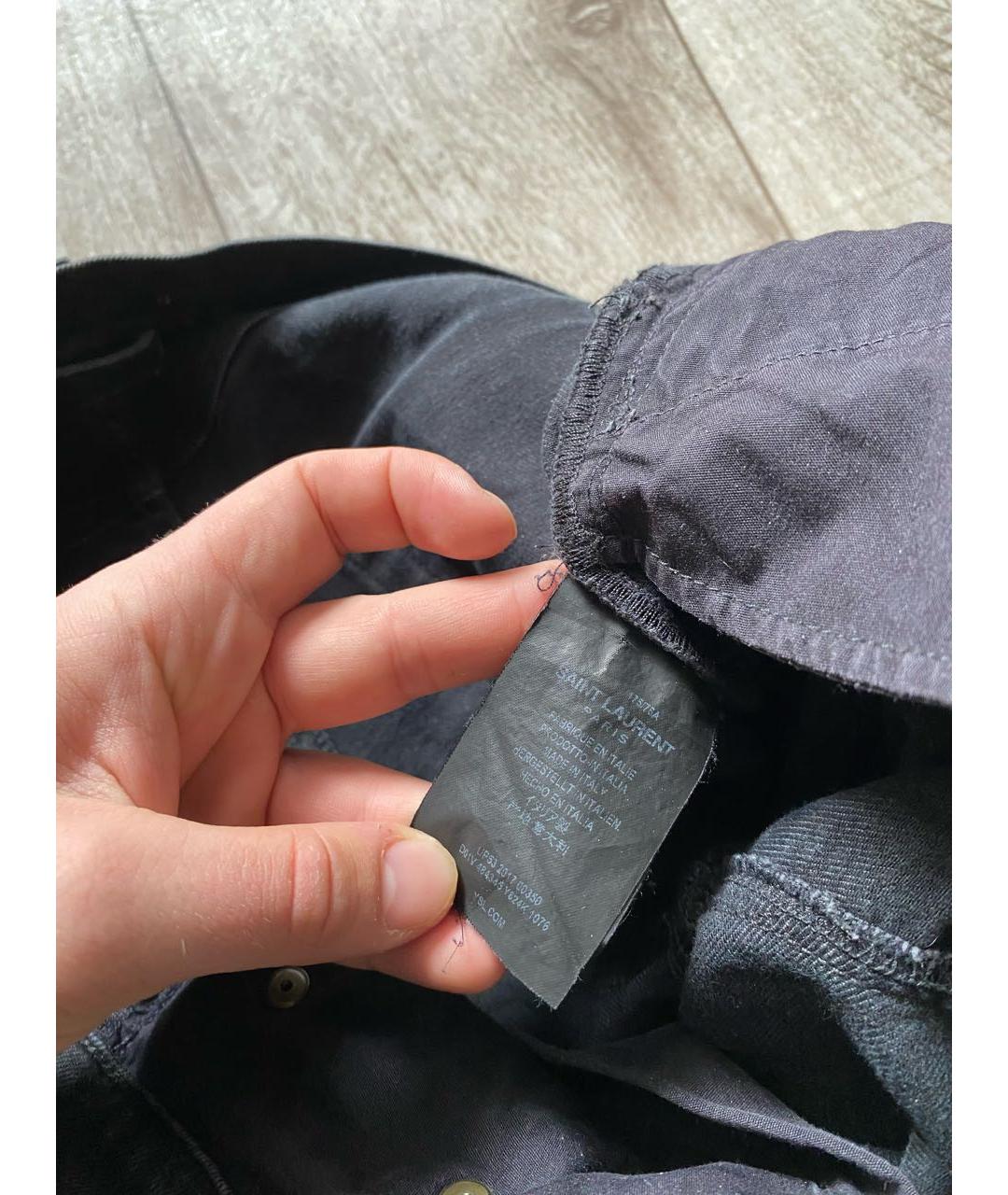 SAINT LAURENT Черные джинсы скинни, фото 3
